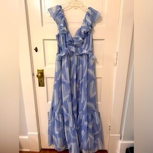 Abercrombie & Fitch sleeveless flutter dress, size large